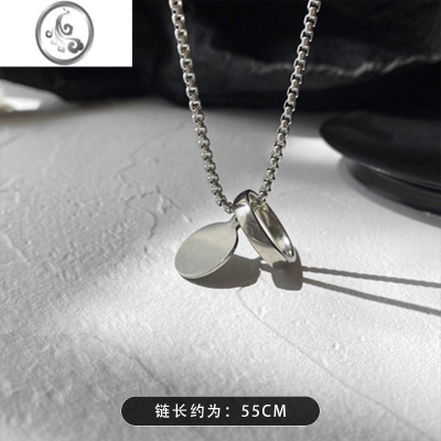 JiMi不掉色中性钛钢项链男女ins嘻哈潮酷锁骨链子装饰小众设计感配饰