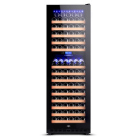 尊堡(zunbao)BJ-508D 高端风冷 压缩机恒温双温红酒柜 智能恒温 触摸控制 168支装508升 黑色满配