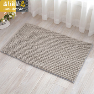 雪尼尔地垫家用客厅卫生间垫进厅脚垫厨房浴室防滑吸水垫子 三维工匠地毯