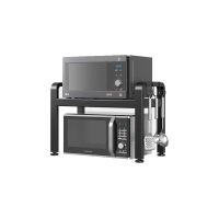 幼熙2层可伸缩微波炉置物架 加厚款