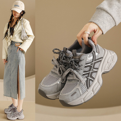 ins韩版新款老爹鞋女2026春季跑步鞋休闲鞋厚底增高_199