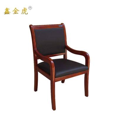 鑫金虎实木办公椅四脚培训椅BP1