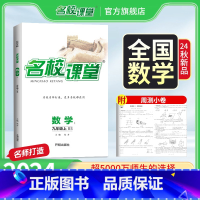 [全国版]数学·北师版 九年级上 [正版]全国版九年级数学北师版2024秋上册9年级数学中考总复习资料初中必刷题同步练习