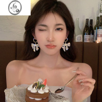 JiMi浪漫情怀~蝴蝶结耳环高级感耳环小众设计感2023年新款耳钉耳饰女