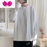七斓港风条纹长袖衬衫男士ins潮牌百搭外套韩版潮流休闲衬衣潮
