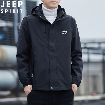 JEEP SPIRIT外套男冲锋三合一夹克秋冬潮流户外休闲外套