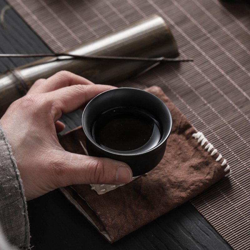 家柏饰(CORATED)原矿紫砂黑泥功夫茶具套装家用茶道陶瓷茶壶盖碗茶杯简约喝茶