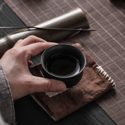 家柏饰(CORATED)原矿紫砂黑泥功夫茶具套装家用茶道陶瓷茶壶盖碗茶杯简约喝茶