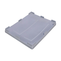 翌嘉 YJ4121755塑料卡板箱叉车移动周转箱 卡板箱盖子灰色 1200*1000