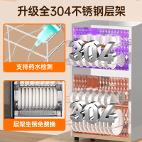 容声消毒柜立式家用大容量[304不锈钢层架]厨房碗筷消毒碗柜高温二星级108-RQ230(A)