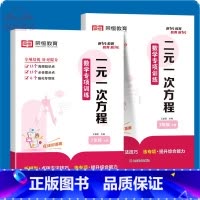 [全2册]一元一次方程+二元一次方程 七年级/初中一年级 [正版]2024七年级解一元一次方程二元一次方程组应用题数学专