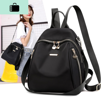 牛津布双肩包女2020新款韩版帆布小背包时尚百搭书包女士旅行包包NEW LAKE