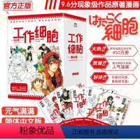 [正版]工作细胞漫画书 全套5册 同名动漫漫画书籍 清水茜著 工作细胞燃系科普幽默搞笑知识绘本漫画中文简体书籍 磨铁