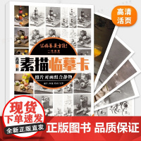 高清8开素描临摹卡照片对画组合静物 照片步骤结构完整2024一线美