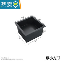 敬平卫生间304不锈钢壁龛 嵌入墙式置物架埋墙式淋浴房暗装收纳柜浴室 内200*180*120厚小方形 [黑色浴室置物架