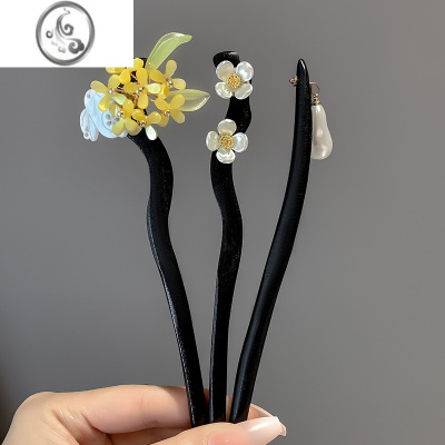 JiMi古风高级感发簪女简约现代新中式盘发钗头饰汉服旗袍发张簪子发饰