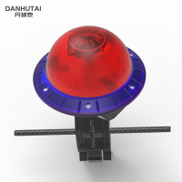 丹琥泰‌DHT-BZ4903A 3.7V 5W IP66 30次/分 LED 太阳能警示灯 高空版(单位:套)黑色