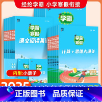 [语数2本]语文阅读集训+数学计算思维大通关(人教版) 一年级下 [正版]2025春学霸的寒假作业衔接一升二升三升四升五
