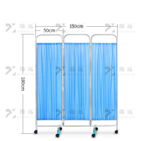臻远 ZY-PF01 医用屏风隔断移动折叠折屏带轮客厅美容院遮挡布艺折屏 常规款三折