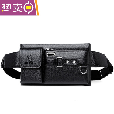 NEWLAKE男士腰包防水手机包多功能斜挎收钱包户外运动单肩跑步包斜挎包男