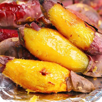 鲜贝达 榴莲蜜薯净重4.5斤装大果[单果5两起]一级果红薯