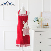 围腰日系可爱防水防油围裙厨房家用韩版时尚女做饭家居田园工作服 三维工匠