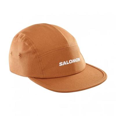  萨洛蒙(SALOMON)女士休闲棒球帽五片拼接速干透气可调节户外运动 Darkest_Orange