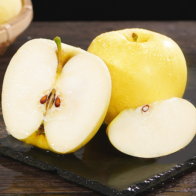 5斤起 果径75mm以上 时令新鲜苹果水果 黄苹果 酸甜多汁 星优选