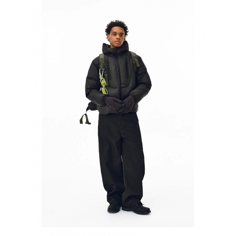 年双拉连帽立体短款情侣棉服加厚女新款宽松椰白色保暖外套男_768