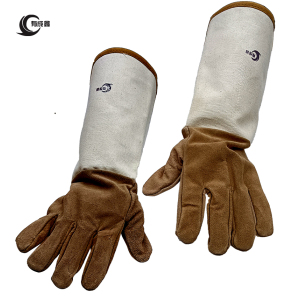 有成鑫电焊手套 焊工手套 加长款焊接防护手套 长袖 双/对