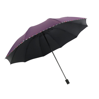 手动钢骨伞架 黑胶布 橡胶漆手柄YF-S2021023 晴雨两用伞