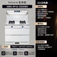 旺厨好太太 900MM新款集成灶 侧吸大吸力变频抽油烟机燃气灶消毒柜家用烟灶消一体灶套装 自动清洗天然气
