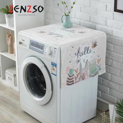 家柏饰(CORATED)美式田园棉麻布艺装饰罩套兔洗衣机盖巾