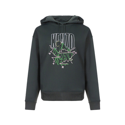 kenzo 高田贤三 女款混纺连帽卫衣运动衫 f96 2sw861 958