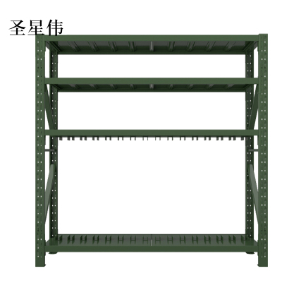 圣星伟农具摆放架安保装备器材存放架拆装盾牌货架盾牌架2000*600*2000