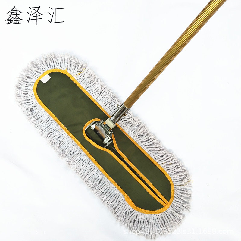 拖把工厂车间专用拖把头大号拖把商场酒店厂里用木地板长款大尘推 100cm