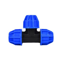 伟鹏双兴 PE快接三通快速接头 T90(3寸)蓝帽 个