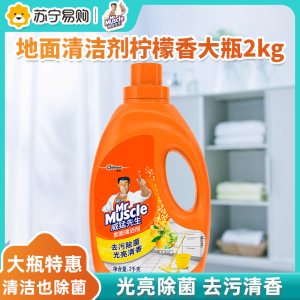 威猛先生 地面清洁剂 柠檬 2KG 瓷砖清洁剂 地板清洁剂 木地板清洁剂 地板水