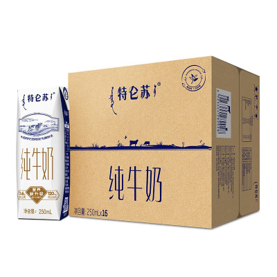 蒙牛 特仑苏 纯牛奶250ml*16盒