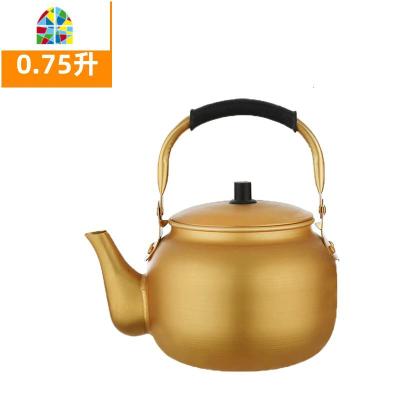 铝壶铝烧水壶铝茶壶韩式米酒壶家用大容量10升煤气燃气开水壶 FENGHOU 0.75升韩式小铝茶壶(超小)