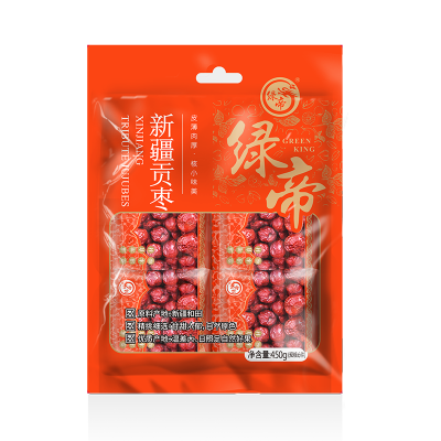 绿帝 新疆贡枣450g 红枣 骏枣 新疆 大枣 独立小包 煲汤泡水