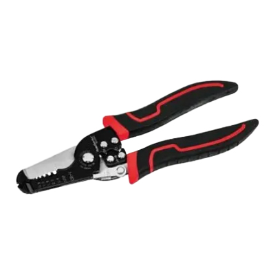 煌刚(HuanGon)工业级剥线钳采用合金钢加工而成整理热处理硬度高包胶手柄握持舒适双色防滑经久耐用