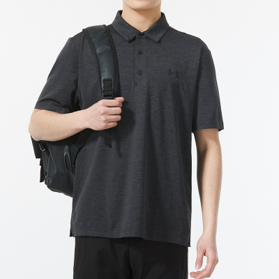 UA安德玛男装新款健身训练运动宽松高尔夫运动Polo衫短袖T恤1378673-001 ZP
