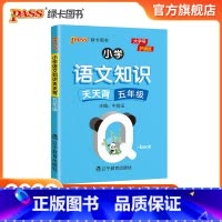 语文 [正版]2022版小学五年级语文基础知识点手册通用版天天背Qbook语文上下全一册同步词语手册资料包知识点大全专项