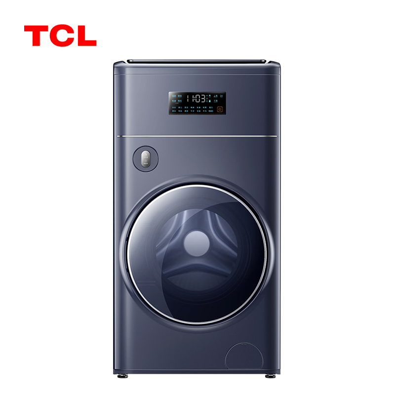 tcl 双桶分类全自动滚筒洗烘一体双直驱变频复式洗衣机 g110t300-hdy