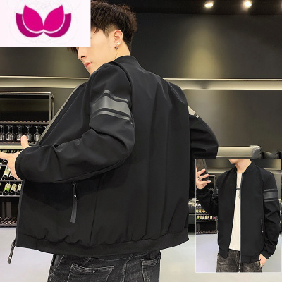 七斓2023新款棒球领工装夹克男士潮牌宽松防风休闲大码户外外套