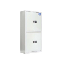 铭威盾保密柜财务档案柜文件柜办公室资料储物柜保险柜电子密码国保锁通双节白色-国保密码锁常规