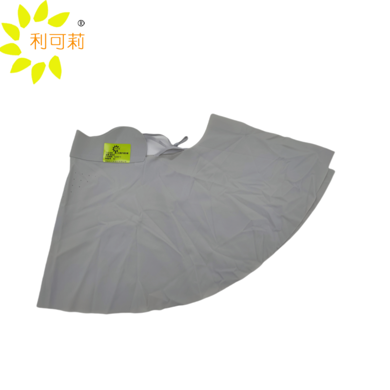 利可莉成人无痕护颈防晒面罩 浅灰色 KZ057-1/个