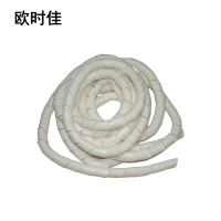 欧时佳阻燃缠绕管 乳白色 PE材质 公称外径18mm 千克