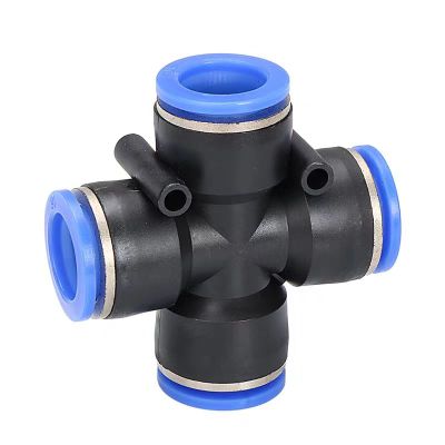 中锦科技 气管快速接头 十字四通接头 PZA-16 个